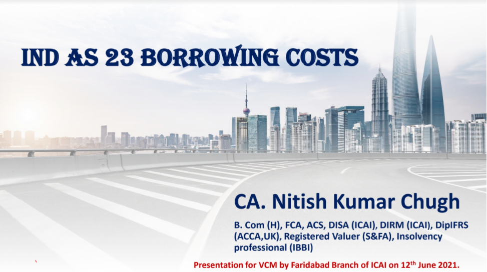 IND AS 23 Borrowing costs